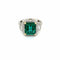 Bague Bague Or Diamants Emeraude 58 Facettes