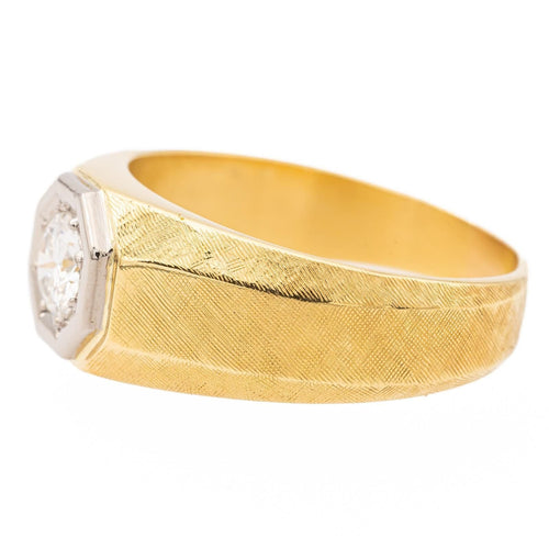 Bague 57 Bague solitaire or jaune diamant 58 Facettes 2308983CN