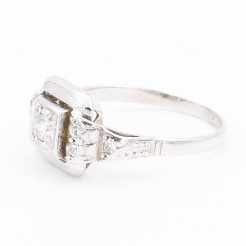 Bague 48 Bague Art déco Or blanc diamant 58 Facettes 1654249CN