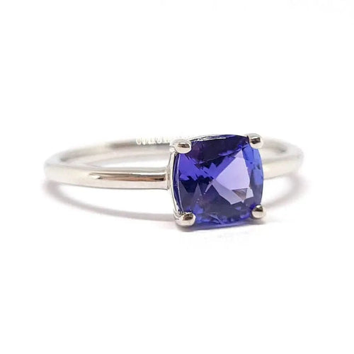Bague Bague tanzanite or blanc 58 Facettes