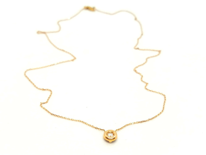Collier Collier Or rose Diamant 58 Facettes 579141RV