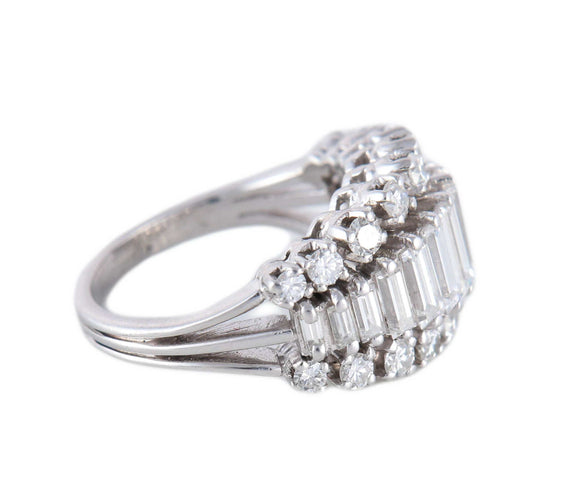 Bague BAGUES DIAMANTS BAGUETTES & PLATINE 58 Facettes BO/220145