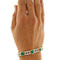 Bracelet Bracelet en or jaune et blanc avec diamants et émeraudes 58 Facettes G3485