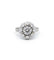 Bague 58 / Blanc/Gris / Or 750 et Platine 950 Bague Marguerite Diamants 58 Facettes 230107R