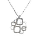 Collier Dinh Van Collier Pendentif Impression Or blanc Diamant 58 Facettes 577667GD