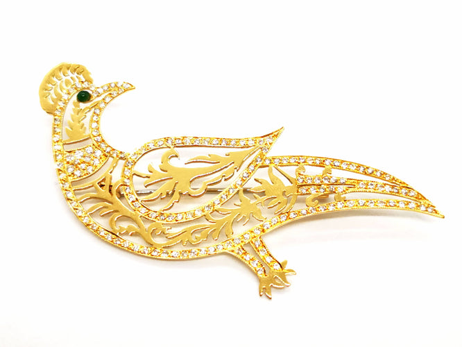 Broche Broche Paon Or jaune Diamant 58 Facettes 1186435CN