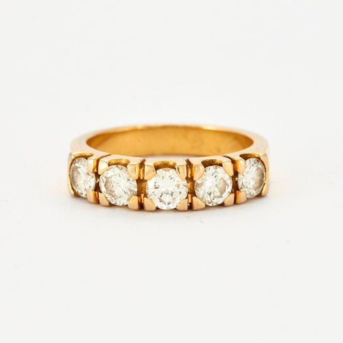 Bague 53 Bague Jarretière 5 Diamants 58 Facettes 230308