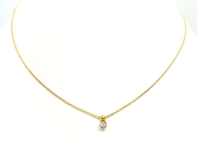 Collier Collier Chaîne + pendentif Or jaune Diamant 58 Facettes 579133RV