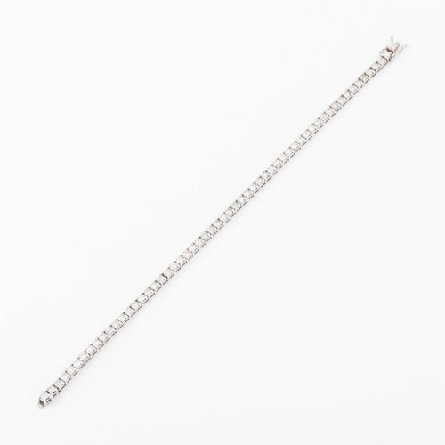 Bracelet Bracelet rivière en or gris et diamant 58 Facettes