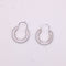 Boucles d'oreilles Créoles en or blanc 58 Facettes