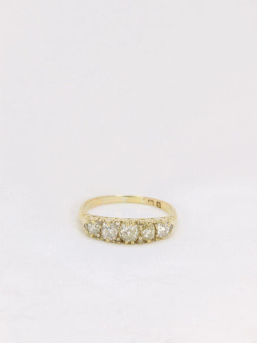 Bague 60.5 Bague jarretière Or jaune Diamants 58 Facettes J155