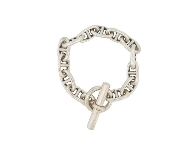 Bracelet vintage bracelet HERMES chaine ancre t19 13 maillons argent massif 58 Facettes 254651