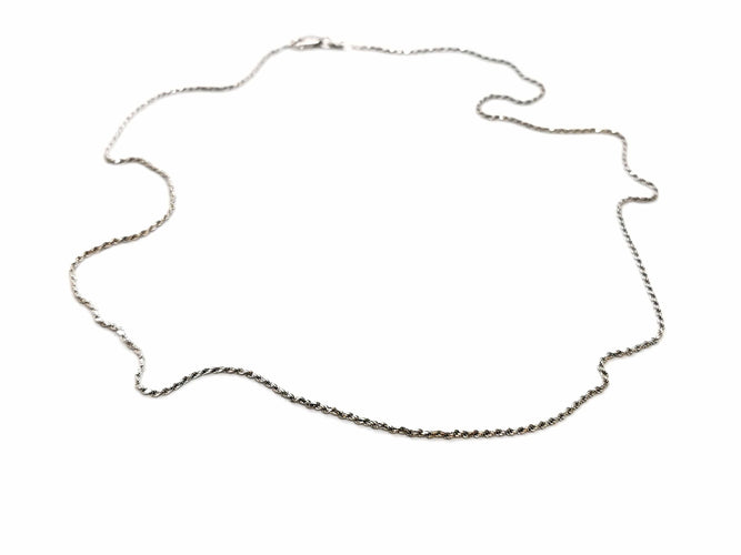 Collier Collier Or blanc 58 Facettes 1198076CN