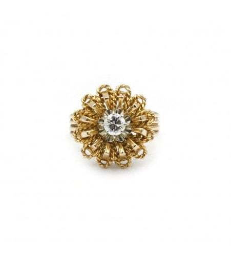 Bague 54 / Jaune / Or 750 Bague Or & Diamant 58 Facettes 230134R
