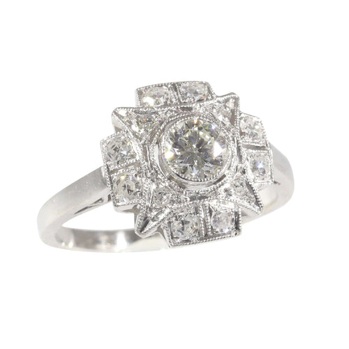 Bague 51 Bague Diamants Art déco 58 Facettes 23137-0327