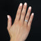 Bague 54 Bague moderne or blanc diamants 58 Facettes 17-001B