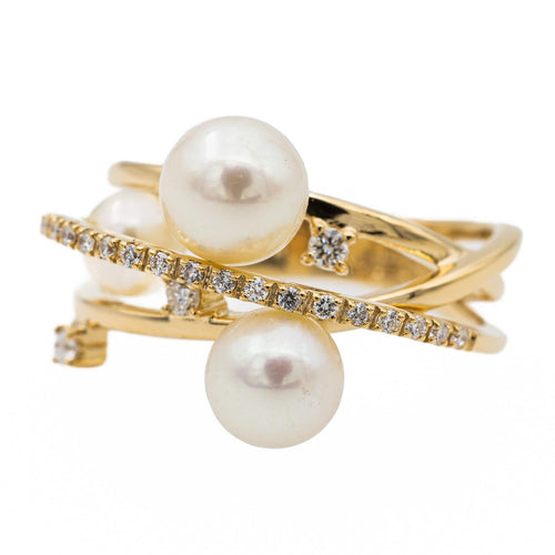 Bague 53 Bague Cocktail Or jaune Perle 58 Facettes 2685957CN