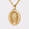 Pendentif Médaille or jaune Vierge Marie Augis 58 Facettes CVP61