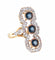 Bague BAGUE STYLE "ART DECO" OR DIAMANTS & SAPHIRS 58 Facettes BO/220088