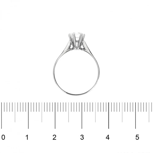 Bague 56 Bague solitaire diamant 0,78 ct 58 Facettes 19161