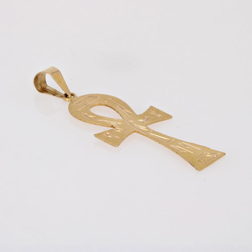 Pendentif Pendentif croix égyptienne en or jaune 58 Facettes CVP91