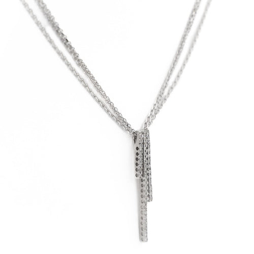 Collier Collier Pendentif Or blanc Diamant 58 Facettes 1931140CN