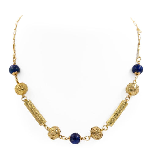 Collier Collier Or jaune Lapis Lazuli 58 Facettes 1907894CN