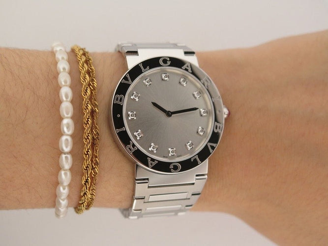 Montre montre BULGARI bvlgari lady acier quartz 58 Facettes 255640