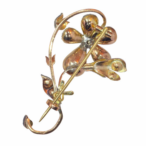 Broche Broche branche fleurie, diamants 58 Facettes 23031-0050