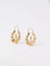 Boucles d'oreilles Créoles vintage boules à facettes or jaune perles 58 Facettes 879