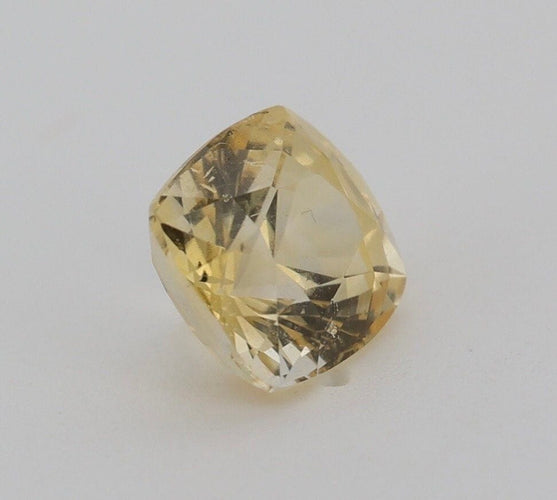Gemstone Saphir jaune non chauffé non traité 1.12cts certificat CGL 58 Facettes 156