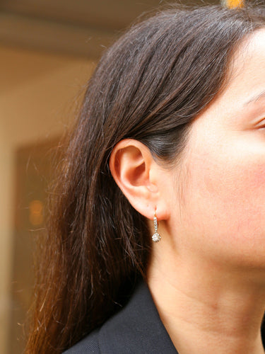 Boucles d'oreilles Dormeuses Diamants 58 Facettes 719