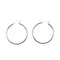 Boucles d'oreilles Créoles or blanc 18 carats 58 Facettes
