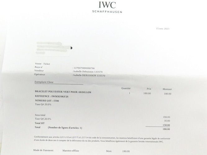 Montre montre IWC pilot s mark xviii tribute to mark xi acier 40mm auto full set 58 Facettes 256260