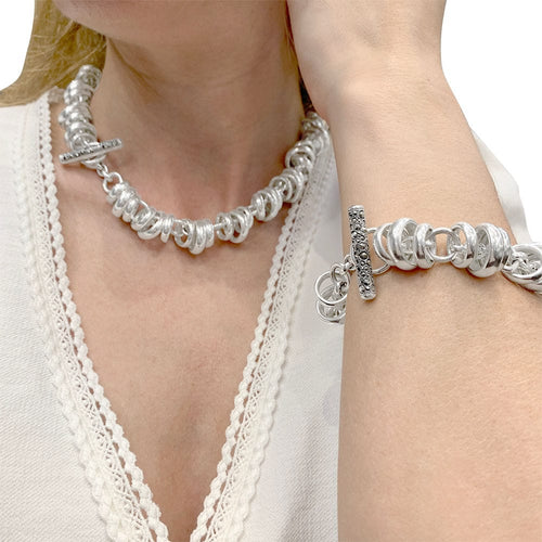 Collier Collier Pomellato 67, "Rondelles", argent. 58 Facettes 32768