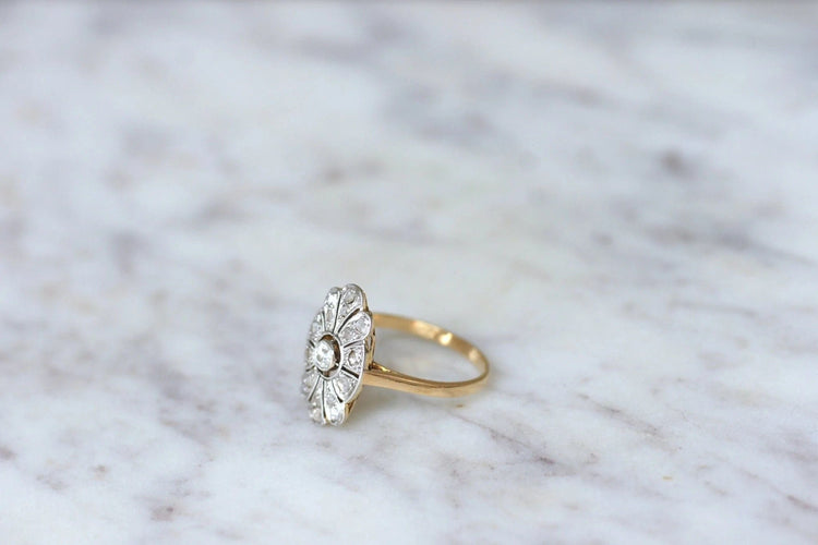 Bague Bague Art Déco marquise diamants 58 Facettes