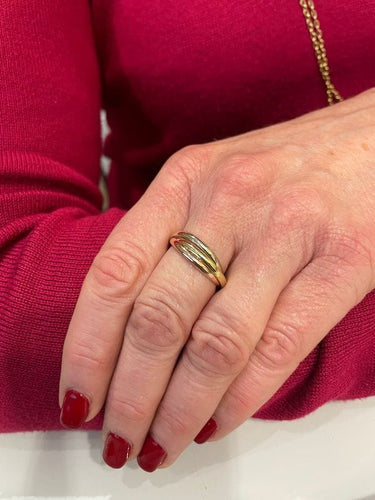 Bague ALLIANCE 3 ANNEAUX 3 ORS 58 Facettes 045031