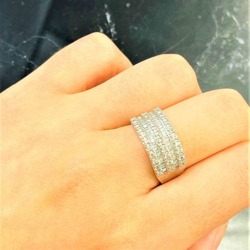 Bague 60 Bague Pavage Diamants Or blanc 58 Facettes 20400000687