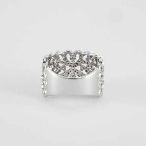 Bague 53 Bague en Or Blanc & diamants 58 Facettes