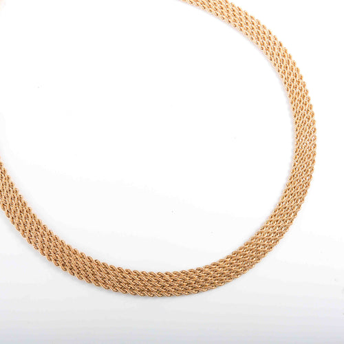 Collier COLLIER OR JAUNE MAILLE TRESSEE 58 Facettes LP 906