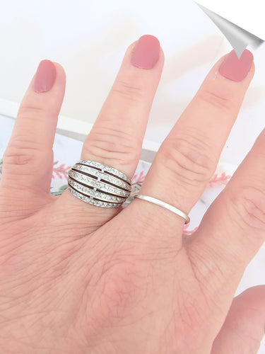 Bague Bague Jonc bombé Diamants 0,50ct 58 Facettes AA 1558