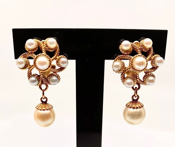 Boucles d'oreilles Paire de boucles d’oreilles Perles 58 Facettes