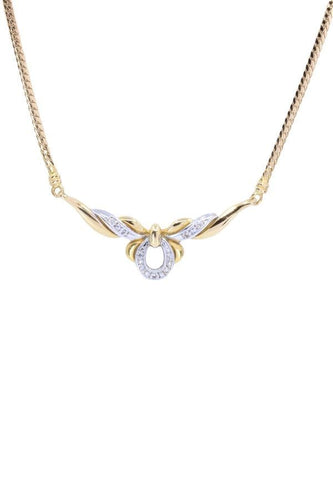 Collier COLLIER 2 ORS DIAMANTS 58 Facettes 064591