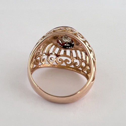 Bague Bague Vintage en Or Jaune, Diamant 58 Facettes LOT 3024