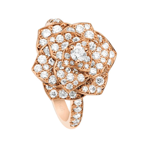 Bague 48 PIAGET - Bague Rose Or rose Diamant 58 Facettes G34UU748
