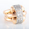 Bague Large bague 2 ors Diamants 58 Facettes JE437