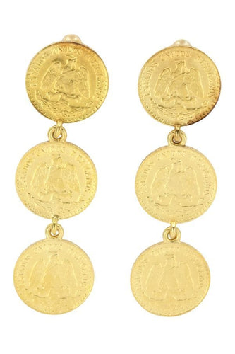 Boucles d'oreilles BOUCLES D'OREILLES CLIPS DOS PESOS 58 Facettes 047421