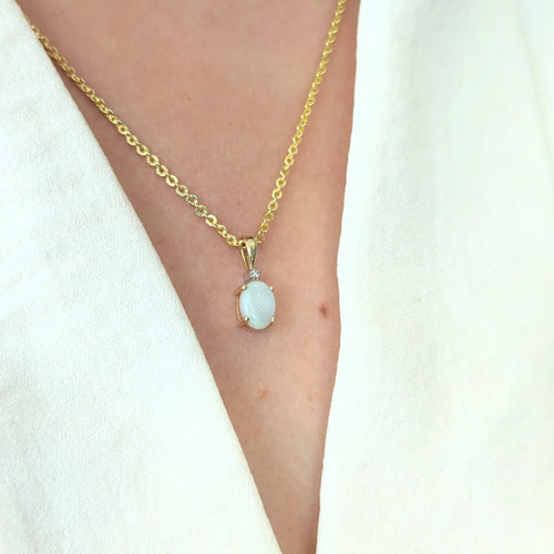 Pendentif Pendentif en or jaune et opale 58 Facettes 27529