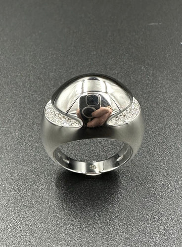 Bague 54 BVLGARI - Bague Or blanc Diamants 58 Facettes