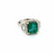Bague Bague Or Diamants Emeraude 58 Facettes